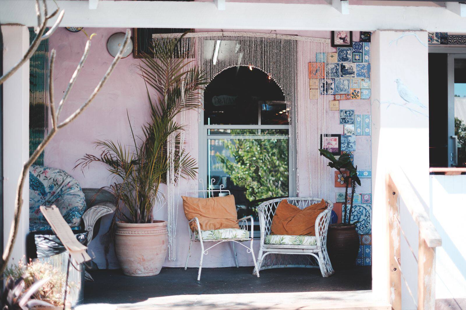 The terrace